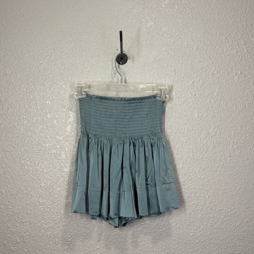 Natural Life Olive Green Smocked Mini Short/Skirt